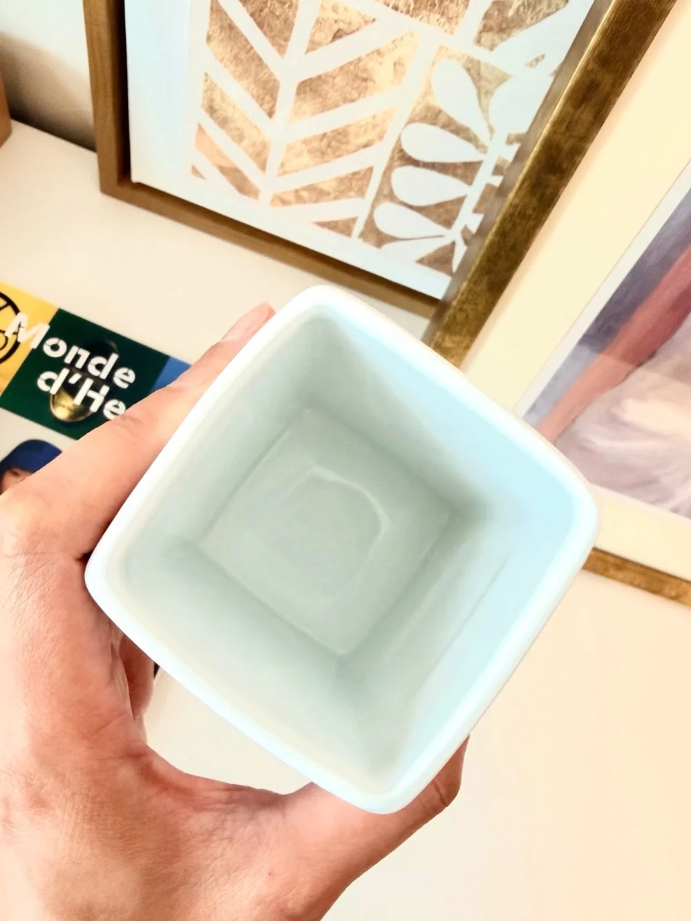Chanel White Ceramic Brush Holder